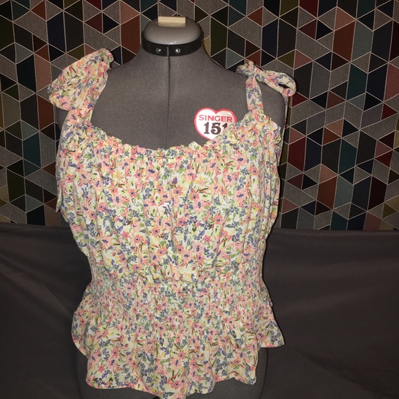 Forever 21 Floral Top Dress  3X Adjustaple straps - Picture 3 of 5